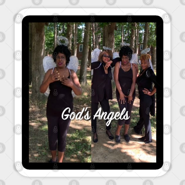 See God's Angels Sticker by Old Skool Queene 4 U